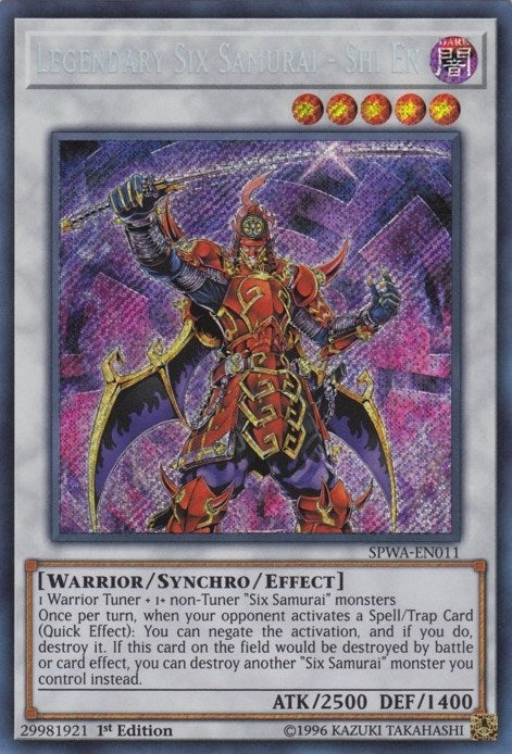 Image for Legendary Six Samurai - Shi En (SPWA-EN011) (Spirit Warriors) - YuGiOh