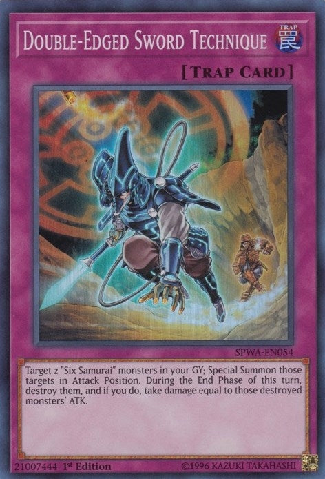 Image for Double-Edged Sword Technique (SPWA-EN054) (Spirit Warriors) - YuGiOh