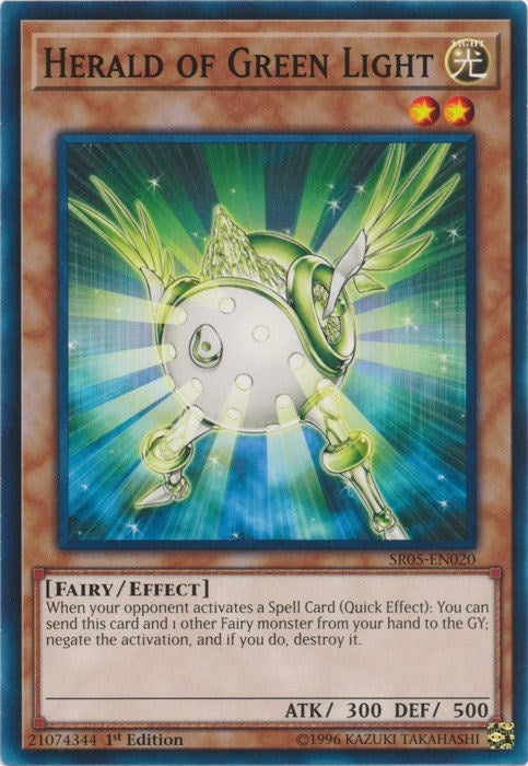Image for Herald of Green Light (SR05-EN020) (Structure Deck: Wave of Light) - YuGiOh
