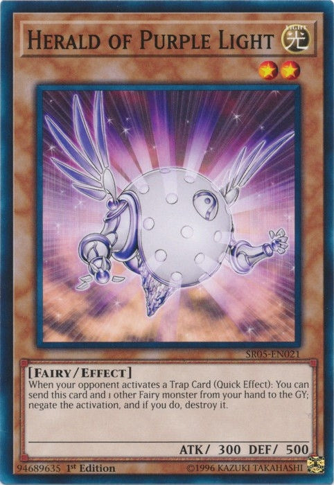 Image for Herald of Purple Light (SR05-EN021) (Structure Deck: Wave of Light) - YuGiOh
