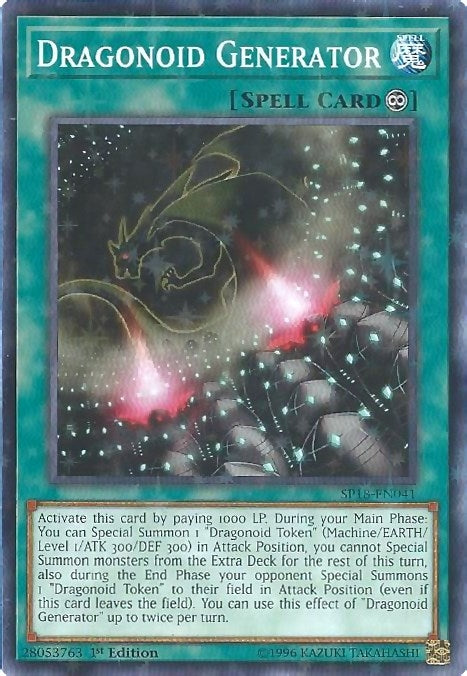 Image for Dragonoid Generator (Starfoil) (SP18-EN041) (Star Pack VRAINS) - YuGiOh