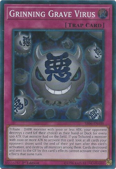 Image for Grinning Grave Virus (SR06-EN030) (Structure Deck: Lair of Darkness) - YuGiOh