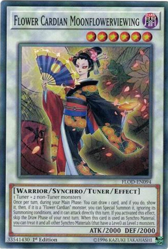 Image for Flower Cardian Moonflowerviewing (FLOD-EN094) (Flames of Destruction) - YuGiOh