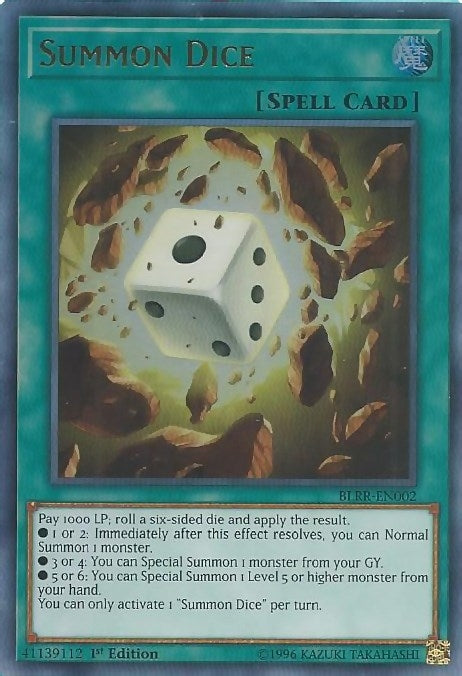 Image for Summon Dice (BLRR-EN002) (Battles of Legend: Relentless Revenge) - YuGiOh