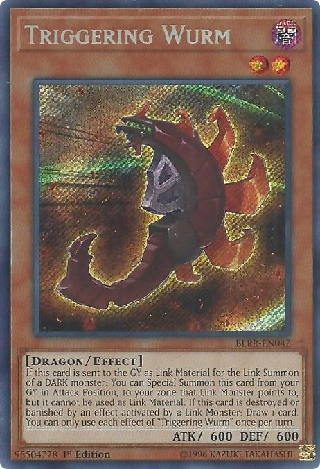 Image for Triggering Wurm (BLRR-EN042) (Battles of Legend: Relentless Revenge) - YuGiOh