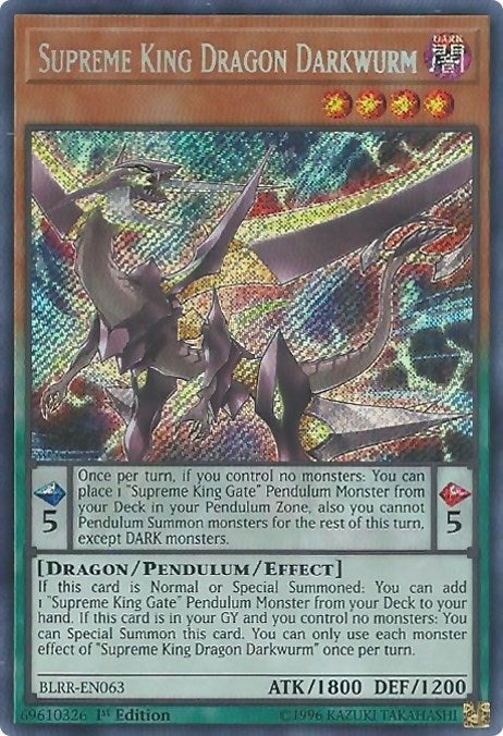 Image for Supreme King Dragon Darkwurm (BLRR-EN063) (Battles of Legend: Relentless Revenge) - YuGiOh