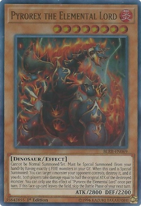 Image for Pyrorex the Elemental Lord (BLRR-EN069) (Battles of Legend: Relentless Revenge) - YuGiOh