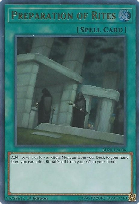 Image for Preparation of Rites (BLRR-EN088) (Battles of Legend: Relentless Revenge) - YuGiOh