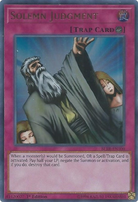 Image for Solemn Judgment (BLRR-EN100) (Battles of Legend: Relentless Revenge) - YuGiOh