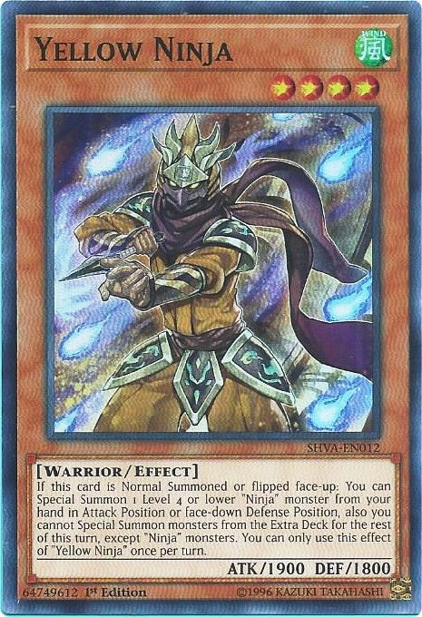Image for Yellow Ninja (SHVA-EN012) (Shadows in Valhalla) - YuGiOh