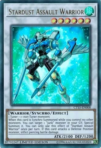 Image for Stardust Assault Warrior (CT15-EN008) (2018 Mega-Tins) - YuGiOh
