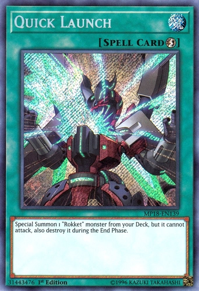 Image for Quick Launch (MP18-EN139) (2018 Mega-Tins Mega Pack) - YuGiOh