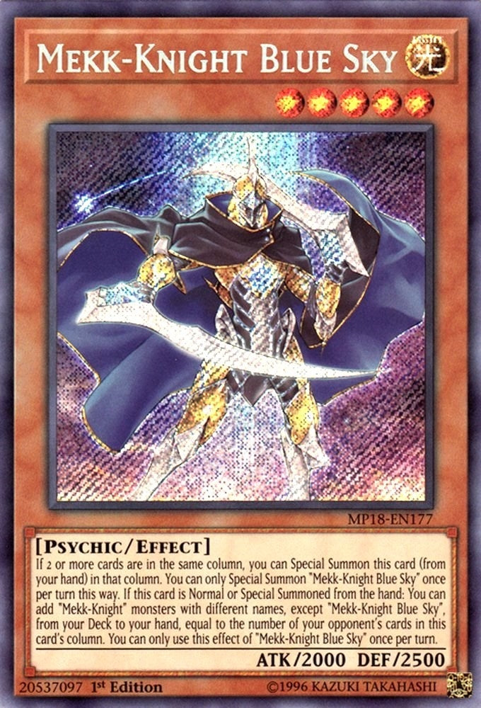 Image for Mekk-Knight Blue Sky (MP18-EN177) (2018 Mega-Tins Mega Pack) - YuGiOh