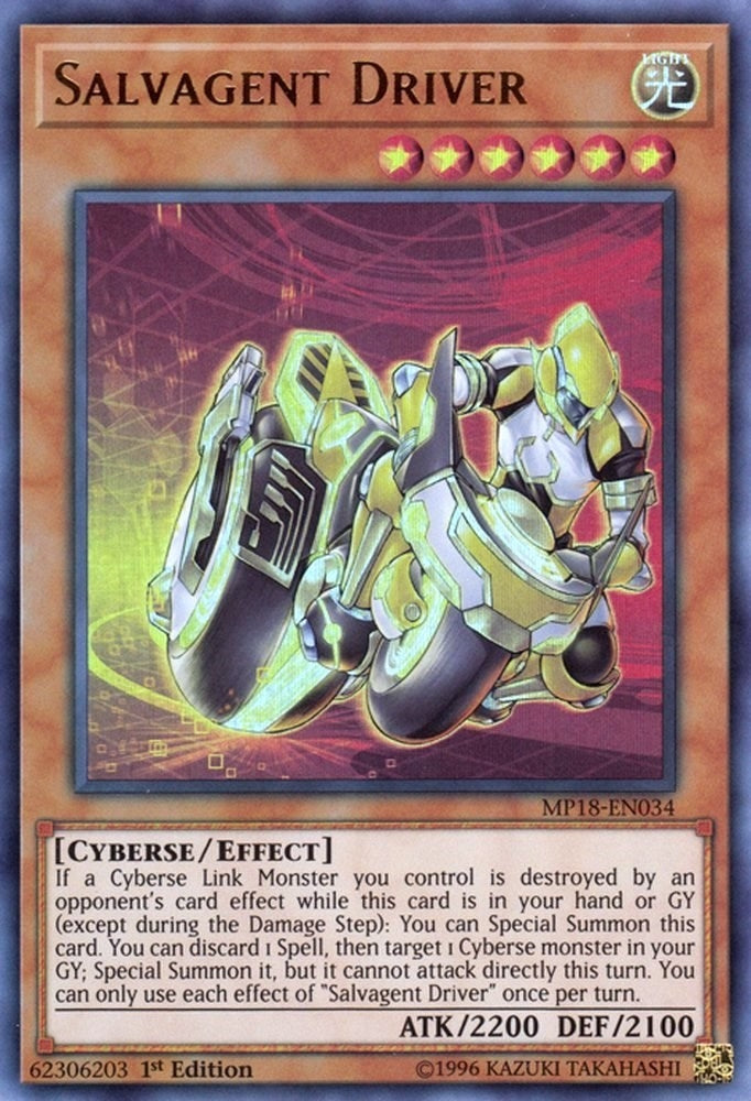 Image for Salvagent Driver (MP18-EN034) (2018 Mega-Tins Mega Pack) - YuGiOh