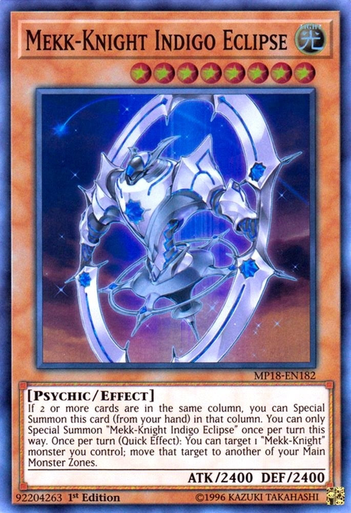 Image for Mekk-Knight Indigo Eclipse (MP18-EN182) (2018 Mega-Tins Mega Pack) - YuGiOh
