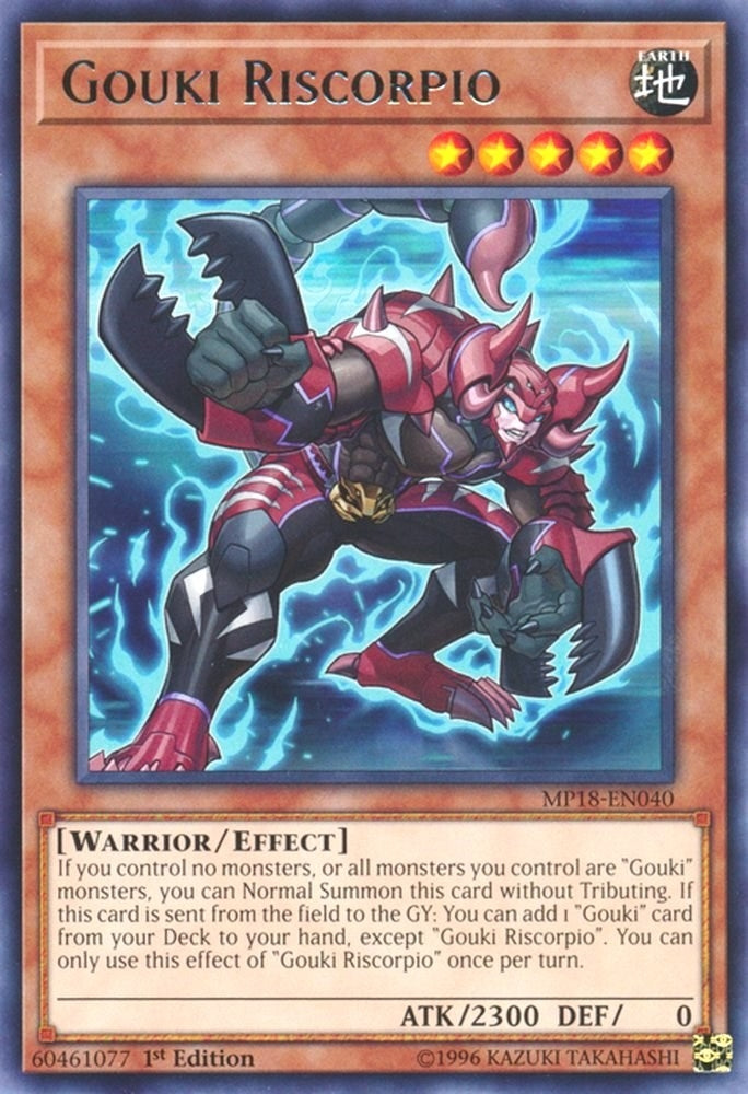 Image for Gouki Riscorpio (MP18-EN040) (2018 Mega-Tins Mega Pack) - YuGiOh