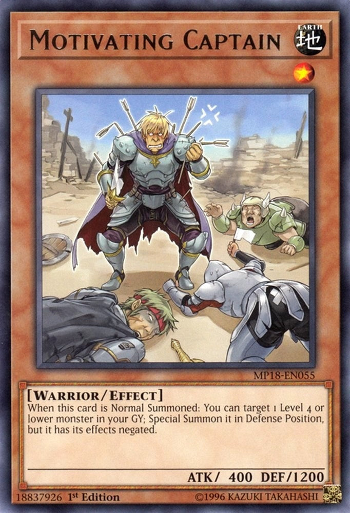Image for Motivating Captain (MP18-EN055) (2018 Mega-Tins Mega Pack) - YuGiOh