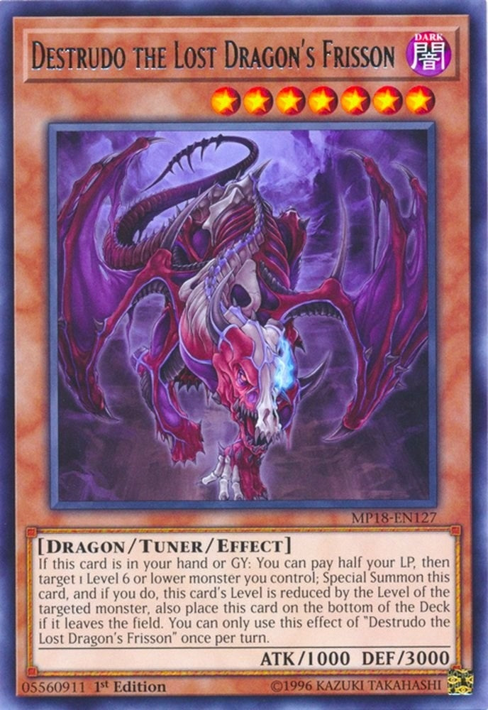 Image for Destrudo the Lost Dragon's Frisson (MP18-EN127) (2018 Mega-Tins Mega Pack) - YuGiOh