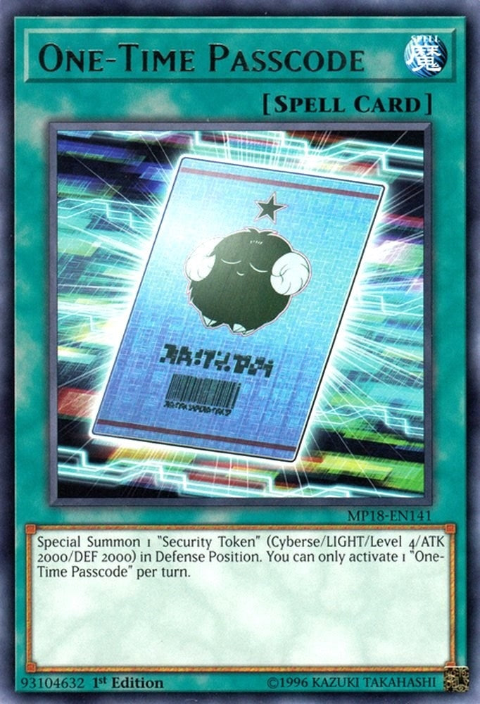 Image for One-Time Passcode (MP18-EN141) (2018 Mega-Tins Mega Pack) - YuGiOh