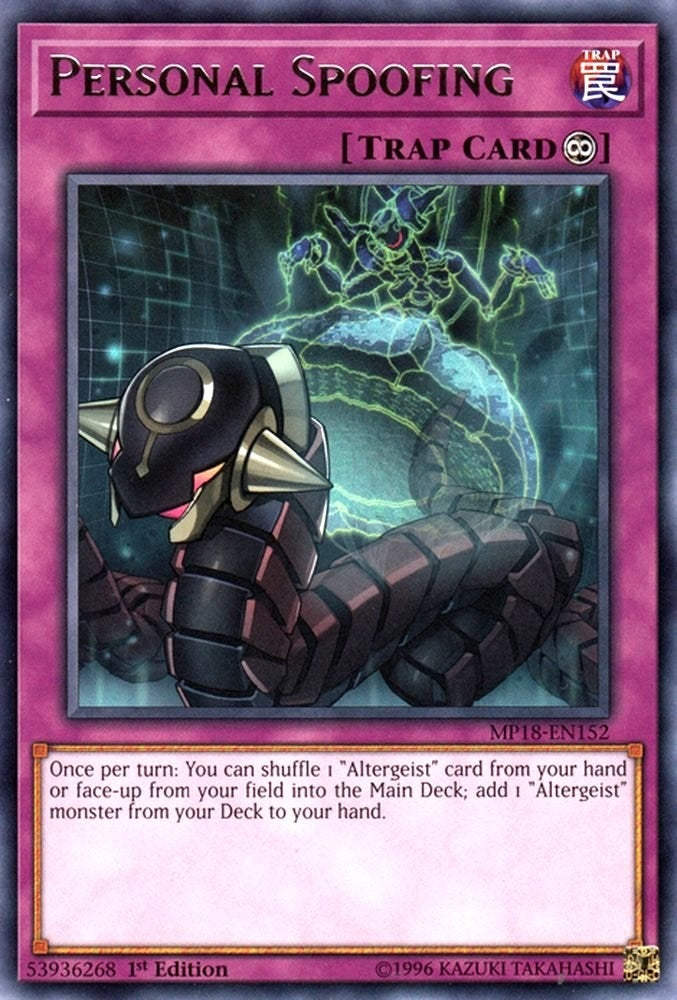 Image for Personal Spoofing (MP18-EN152) (2018 Mega-Tins Mega Pack) - YuGiOh