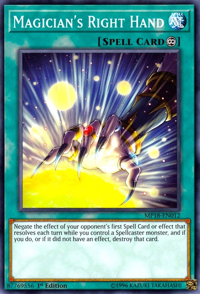 Image for Magician's Right Hand (MP18-EN012) (2018 Mega-Tins Mega Pack) - YuGiOh