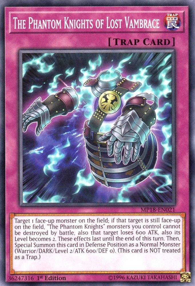 Image for The Phantom Knights of Lost Vambrace (MP18-EN021) (2018 Mega-Tins Mega Pack) - YuGiOh