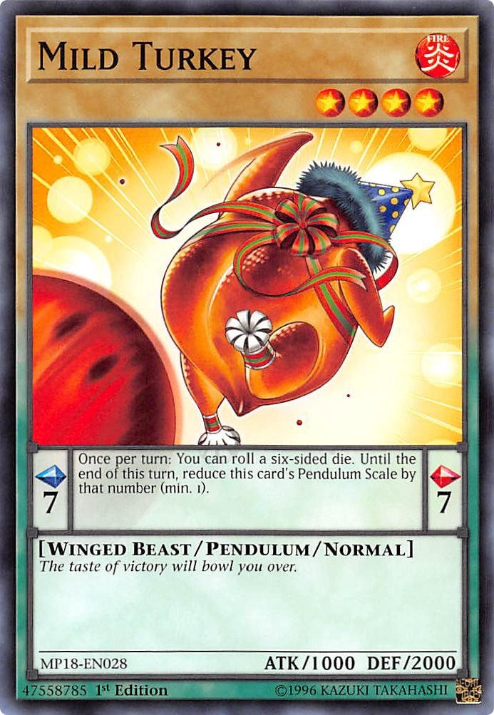 Image for Mild Turkey (MP18-EN028) (2018 Mega-Tins Mega Pack) - YuGiOh