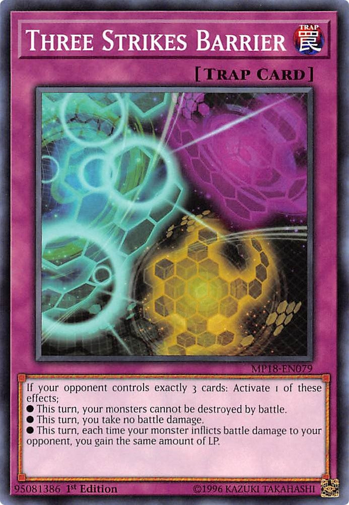 Image for Three Strikes Barrier (MP18-EN079) (2018 Mega-Tins Mega Pack) - YuGiOh