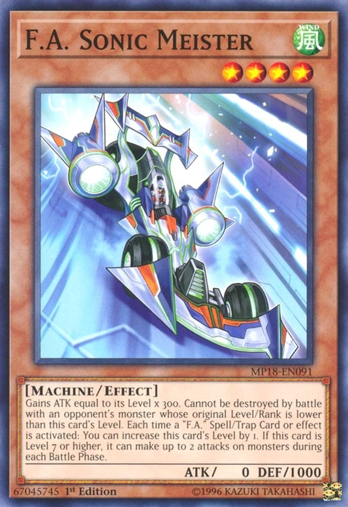 Image for F.A. Sonic Meister (MP18-EN091) (2018 Mega-Tins Mega Pack) - YuGiOh