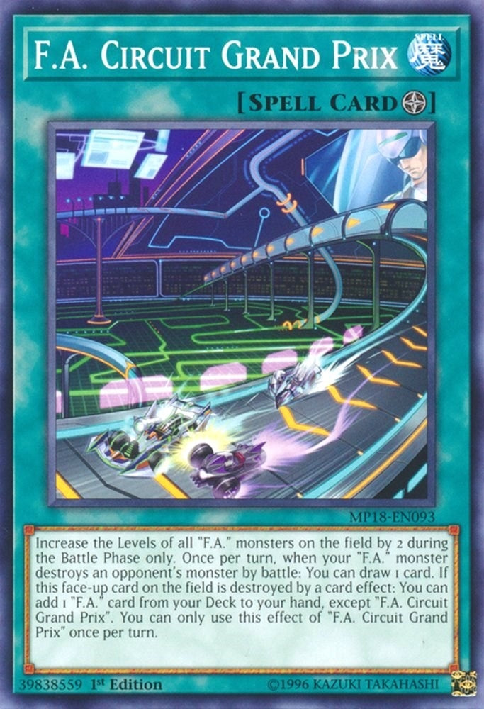 Image for F.A. Circuit Grand Prix (MP18-EN093) (2018 Mega-Tins Mega Pack) - YuGiOh