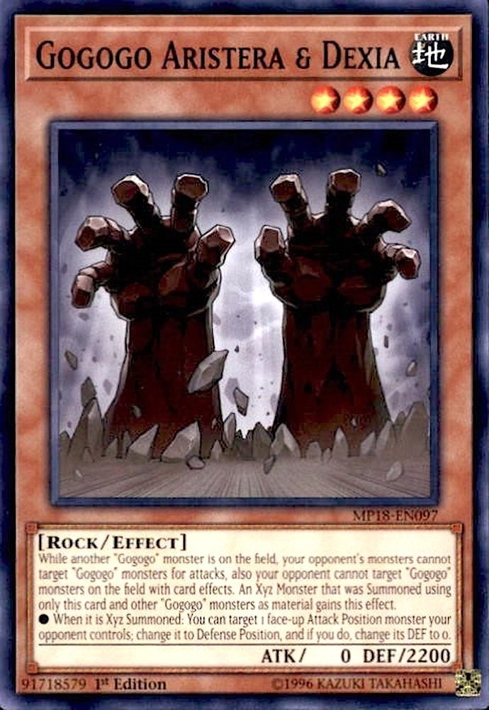 Image for Gogogo Aristera & Dexia (MP18-EN097) (2018 Mega-Tins Mega Pack) - YuGiOh