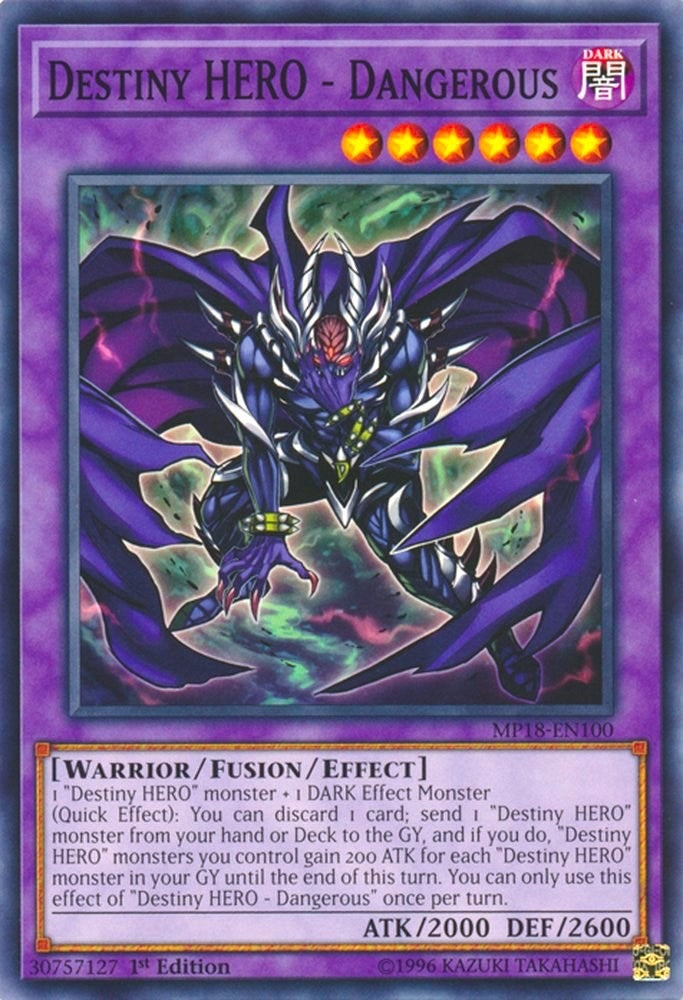 Image for Destiny HERO - Dangerous (MP18-EN100) (2018 Mega-Tins Mega Pack) - YuGiOh