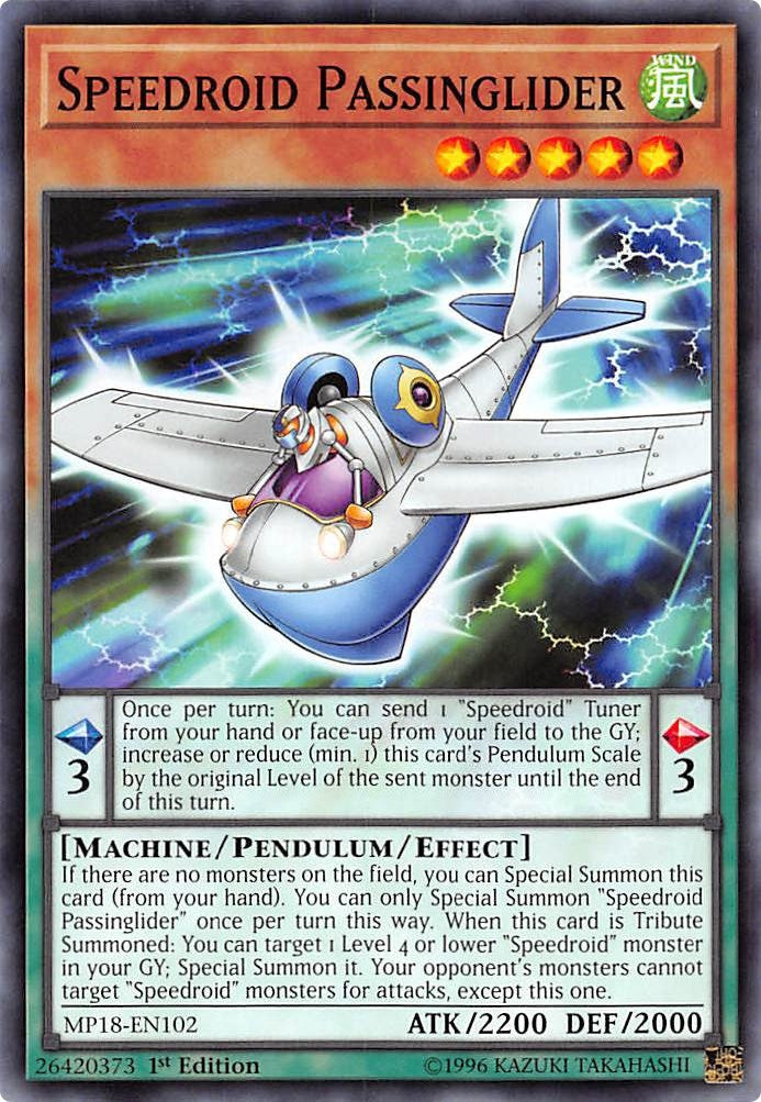 Image for Speedroid Passinglider (MP18-EN102) (2018 Mega-Tins Mega Pack) - YuGiOh