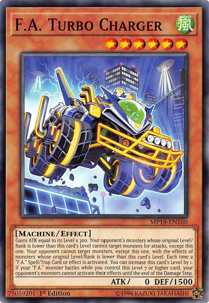 Image for F.A. Turbo Charger (MP18-EN160) (2018 Mega-Tins Mega Pack) - YuGiOh