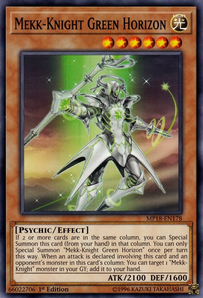 Image for Mekk-Knight Green Horizon (MP18-EN178) (2018 Mega-Tins Mega Pack) - YuGiOh