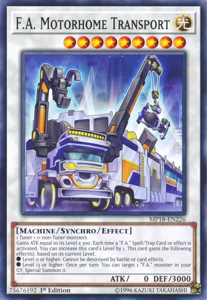 Image for F.A. Motorhome Transport (MP18-EN226) (2018 Mega-Tins Mega Pack) - YuGiOh