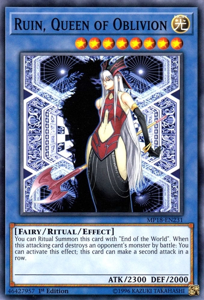 Image for Ruin, Queen of Oblivion (MP18-EN231) (2018 Mega-Tins Mega Pack) - YuGiOh