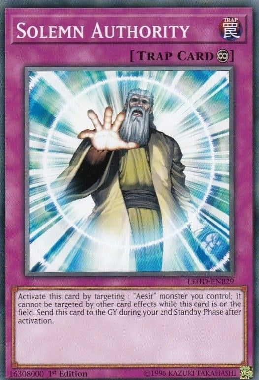 Image for Solemn Authority (LEHD-ENB29) (Legendary Hero Decks) - YuGiOh