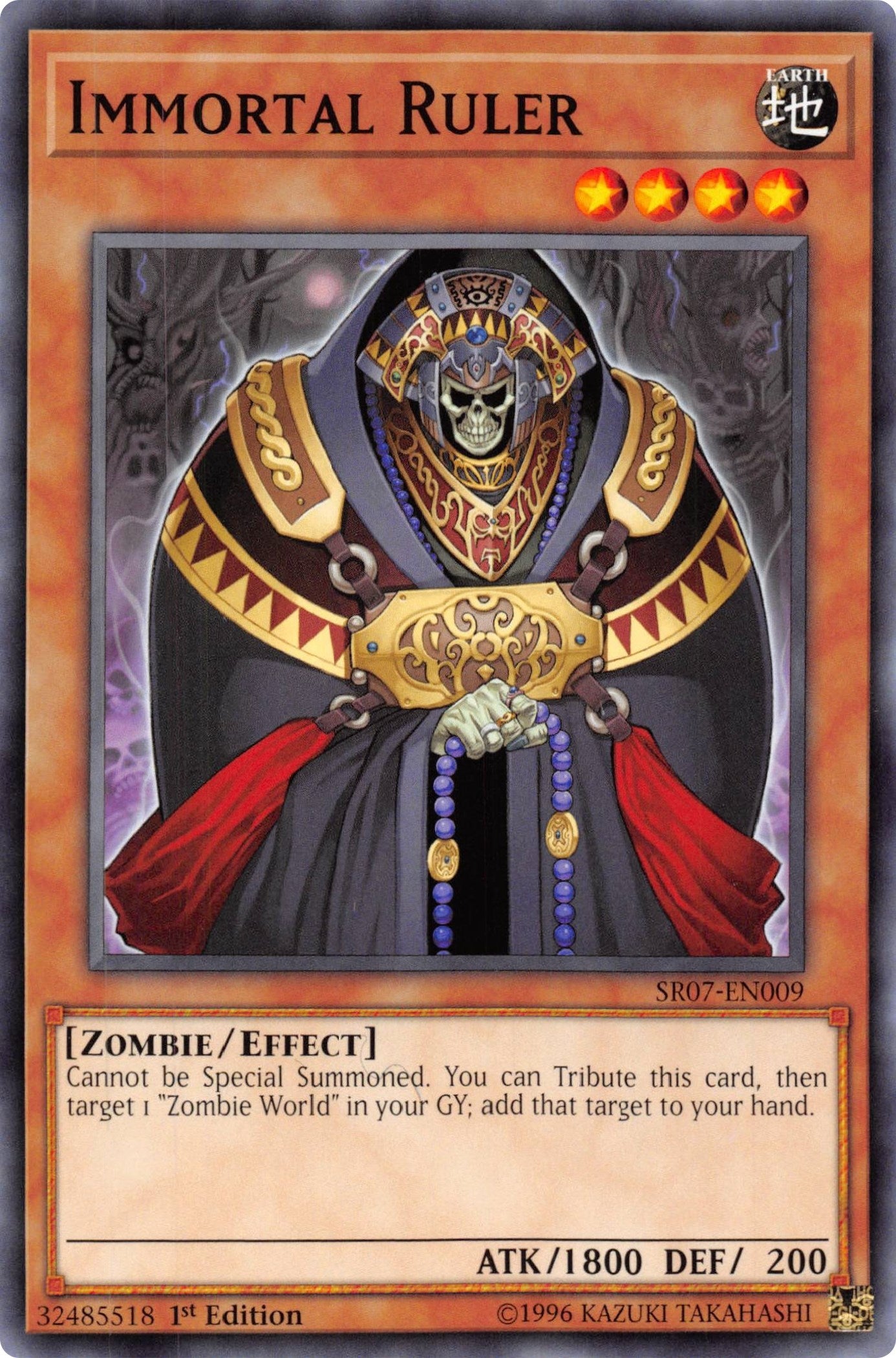 Image for Immortal Ruler (SR07-EN009) (Structure Deck: Zombie Horde) - YuGiOh