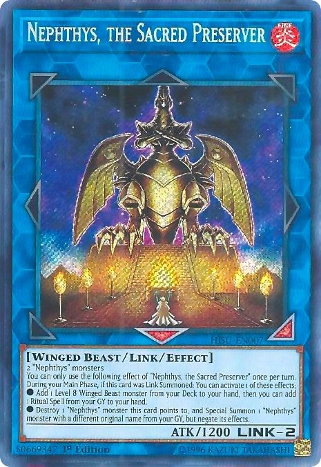 Image for Nephthys, the Sacred Preserver (HISU-EN007) (Hidden Summoners) - YuGiOh