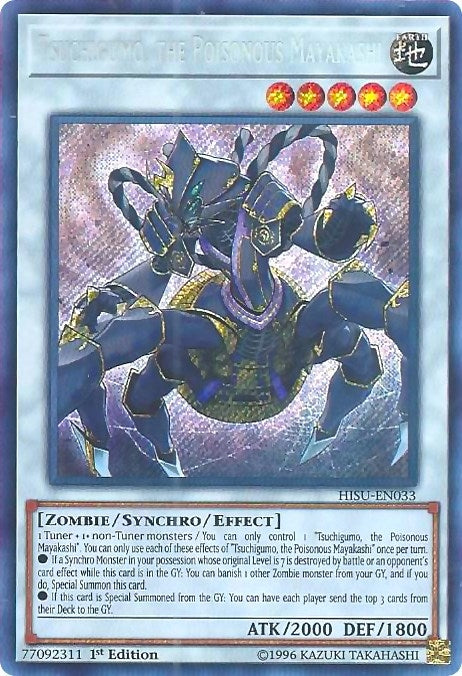 Image for Tsuchigumo, the Poisonous Mayakashi (HISU-EN033) (Hidden Summoners) - YuGiOh