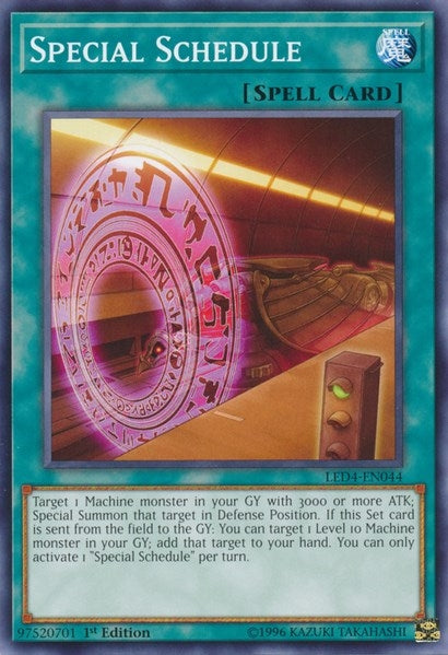 Image for Special Schedule (LED4-EN044) (Legendary Duelists: Sisters of the Rose) - YuGiOh