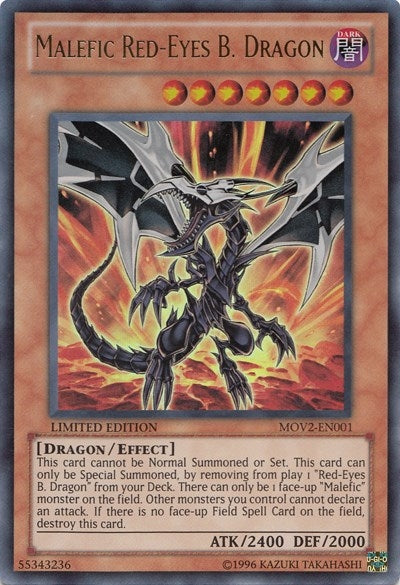Image for Malefic Red-Eyes B. Dragon (MOV2-EN001) (Bonds Beyond Time Movie Pack) - YuGiOh