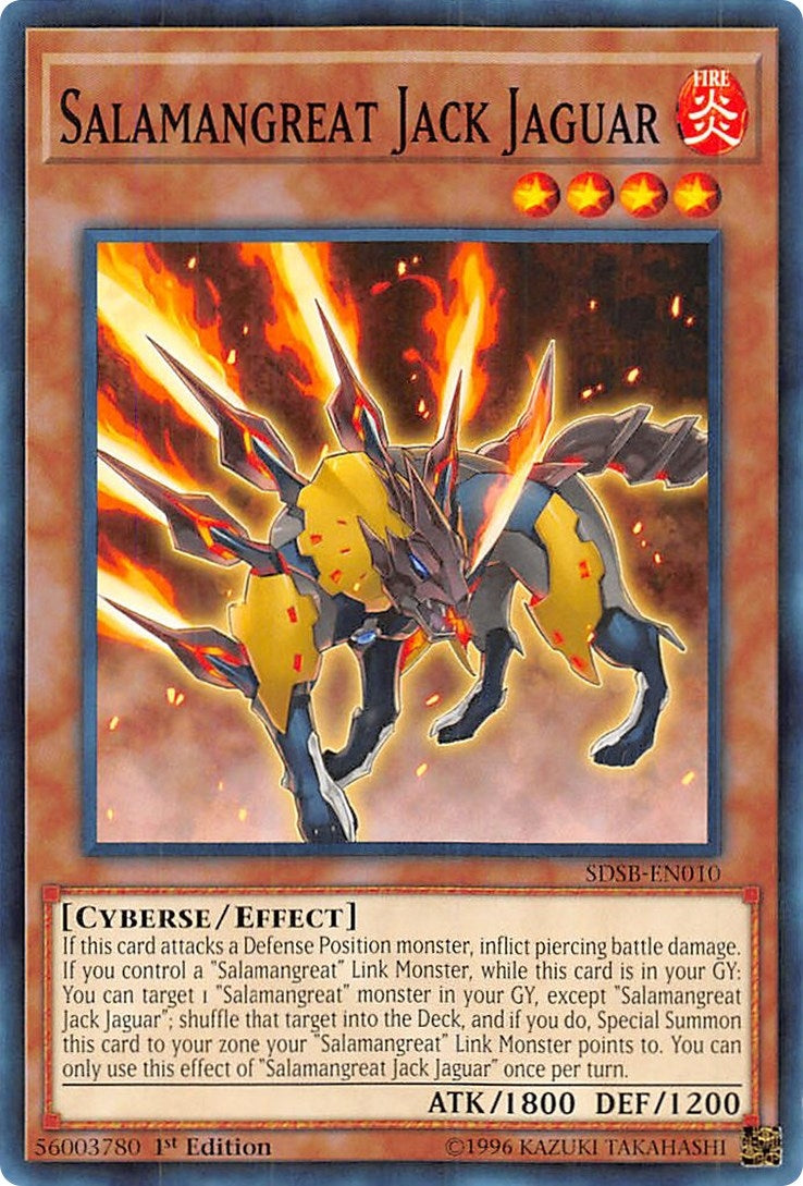 Image for Salamangreat Jack Jaguar (SDSB-EN010) (Structure Deck: Soulburner) - YuGiOh