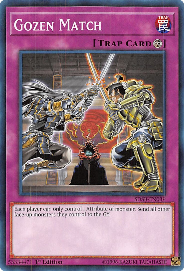 Image for Gozen Match (SDSB-EN039) (Structure Deck: Soulburner) - YuGiOh