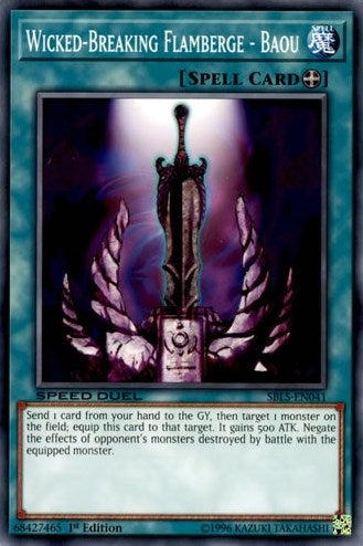 Image for Wicked-Breaking Flamberge - Baou (SBLS-EN041) (Speed Duel: Arena of Lost Souls) - YuGiOh