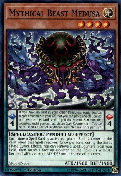 Image for Mythical Beast Medusa (SR08-EN009) (Structure Deck: Order of the Spellcasters) - YuGiOh