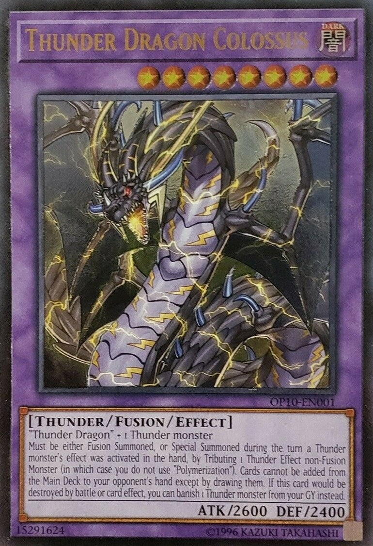 Image for Thunder Dragon Colossus (UTR) (OP10-EN001) (OTS Tournament Pack 10) - YuGiOh