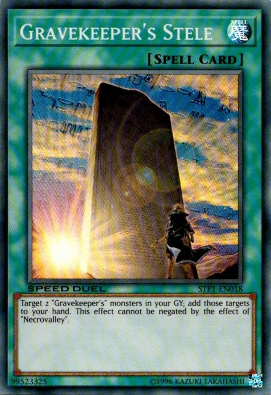 Image for Gravekeeper's Stele (STP1-EN018) (Speed Duel: Tournament Pack 1) - YuGiOh