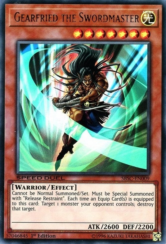 Image for Gearfried the Swordmaster (SBSC-EN009) (Speed Duel: Scars of Battle) - YuGiOh